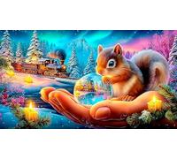 steam-train Jigsaw Puzzles 1000Pc Recycled Paper Fun and Challenging Family Game Educational Game Decompression for Adults 38x52cm/1000pcs