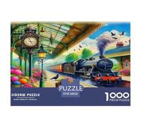 Steam Train Jigsaw Puzzles for Adults 1000 Jigsaws Mousehole Village Jigsaws 1000 Pieces for Adults Gifts Absolutely Stunning