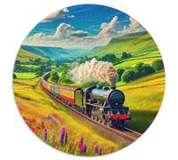 Steam Train Jigsaw Puzzles for Adults Gifts 1000 Piece Fun Challenging Home Decoration Brainteasing Dream Journey Jigsaw Puzzle for Adults And Kids 1000pcs (67.5x67.5cm)