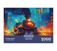 Steam Train Jigsaw Puzzles for Adults Gifts 1000 Piece Fun Challenging Home Decors Brainteasing Dream Journey Jigsaw Puzzle for Adults And Kids 70x50cm/1000pcs