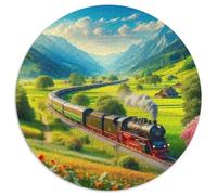 Steam Train Jigsaw Puzzles for Adults Gifts 1000 Pieces Fun Challenging Home Decoration Brainteasing Dream Journey Jigsaw Puzzle for Women Men Adult 1000pcs (67.5x67.5cm)