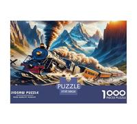 Steam Train Jigsaw Puzzles for Adults Gifts 1000 Pieces Fun Challenging Home Decors Brainteasing Dream Journey Jigsaw Puzzle for Women Men Adult 38x26cm/1000pcs