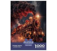 Steam Train Jigsaw Puzzles for Adults The Impossible Challenge 1000 Piece Difficult Hard Jigsaw Puzzles for Man And Woman with Letters on Back 70x50cm/1000pcs