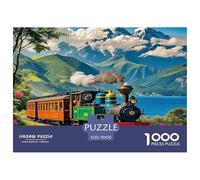 Steam Train Jigsaw Puzzles Great Gift for Adults 1000 Pieces Educational Games Home Decors Dream Journey Jigsaw Puzzle for Women Men Adult 70x50cm/1000pcs