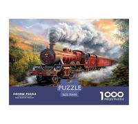 Steam Train Jigsaw Puzzles Puzzles for Adults Kids. 1000 Pieces Animal Great Gifts Challenge Toy Educational Games Home Decoration for Educational Games Gifts 70x50cm/1000pcs