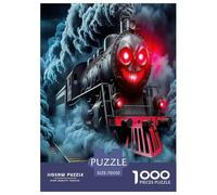Steam Train Jigsaw Puzzles Puzzles for Adults Kids. 1000 Pieces Great Gifts Challenge Toy Educational Game Home Decoration for Educational Games Gifts 70x50cm/1000pcs