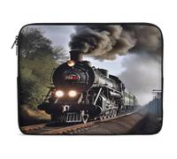 Steam Train Laptop Sleeve Case, Shockproof Protective Case, 10-17 Inch Computer Sleeve, Water Resistant Laptop Briefcase for Men Women Compatible with MacBook Air/Notebook/Tablet