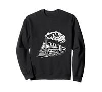 Steam Train Locomotive Engineer Railway Men Women Kids Boys Sweatshirt