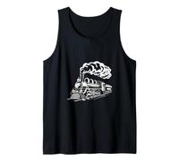 Steam Train Locomotive Engineer Railway Men Women Kids Boys Tank Top