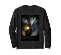 Steam Train Lover Locomotive Engineer Railroad Conductor Men Long Sleeve T-Shirt