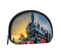 Steam Train Minis Storage Bag Shell Wallet Small Coin Purse with Minis with Zipper Change Purse for Coin Keys You Can Also Store Any Small Objects You Want