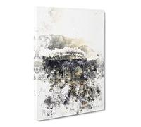 Steam Train Over Glenfinnan Viaduct Watercolour Canvas Print | Gallery Wrapped 30mm Frame Wall Art | 30x20 inches | Ready to Hang | Modern Vehicles Picture | Living Room Bedroom Lounge Office