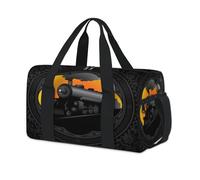 Steam Train Pattern Sports Duffel Bag Vintage Train Weekend Overnight Bag Tote Holdall Casual Travel Gym Duffel Bags for Kids Girls Boys Women Men