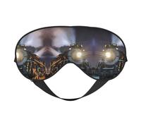 Steam Train Print Sleep Mask Eye Masks Blindfold Eye Cover Eyeshade for Night Sleeping Travel Airplane Ues