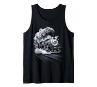Steam Train Roaring Through the Night Tank Top