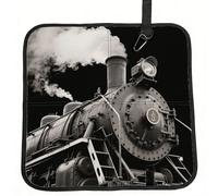Steam Train Seat Cushion Folding, Indoor Outdoor Portable Chair Cushion for Camping, Waterproof Memory Foam Sitting Mats for Picnic Hiking, Lightweight & Compact 15.8 x 15.8 in