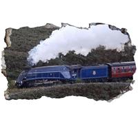 Steam Train Sir Nigel Gresley Wall Sticker Self Adhesive Poster Wall Art Size 1000mm Wide x 600mm deep (Large) V2