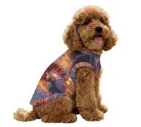 Steam Train Snowy Forests Pet Vest for Small Ice Silk Tank Top Dog
