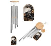 Steam Train Wind Chimes for Outside Memorial Tuned Outdoor Windchimes Large Garden Decor Wind Chime with Melodious Sound for Mom Dad Grandma Home Garden Patio Decor