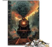 Steam Trains 1000 Piece Jigsaw Puzzles for Adults & Teens, Educational Stress Relief Toy for Is Ideal As A Gift for The Whole Family (50x75cm)
