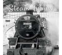 Steam Trains 2026 Square Wall Calendar, Black and White Photography,12-Month Railway Heritage Collection