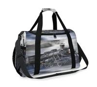Steam Trains Travel Duffel Bag for Girls Boys Women Men Trains Weekend Overnight Bag Shoulder Tote Luggage Handbag for Travel Sports Gym