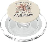 Steamboat Springs Colorado Rodeo Days Cowboy and Horse PopSockets PopGrip for MagSafe