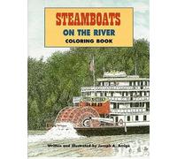Steamboats On The River Coloring Book