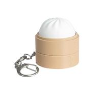 Steamed Bun Fidget Toy, Squishy Stress Toy Keychain, Fake Food Sensory Toys, Soft Squeeze With Cute Cartoon, Portable Keyring Decor For Students Kids Adults Classroom