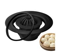 Steamed Bun Mould - 7 inch Jumbo Dumpling Maker, Large Pastry Pie Press, Food Grade Skin Cutter, Foldable Empanada Crimper, Manual Dough Presser, Kitchen Baking Tool | For Beginners