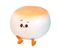 Steamed Bun Plush Toys, Simulation Snack Plush Pillow, Soft Decorative Doll, Cozy Nap and Playtime Companion, 1-Pack Cream White, for Kids, Girls, Teens, Friends, Family