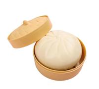 Steamed Bun Toy - 3.94 Inch Soft Bun Toy | Soft Squeeze Toys - Long Lasting Simulated Steamed Buns Prop With Softs Material For Stress Relief Play Or Decoration Use
