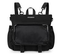 STEAMEDBUN Kawaii School Backpack for Teen Girls, Cute Aesthetic Ita Backpack with Insert, Black, 15" x 4.5" x 12.5"