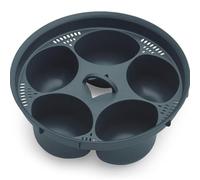 steamEGGS Egg Cooker for Vorwerk TM7 TM5 TM31 TM6 up to 4-5 pieces - Accessory Poached Eggs - Egg Cooker for Monsieur Cuisine MC Smart Connect (5 egg)