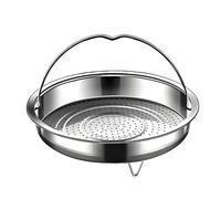 Steamer Basket 304 Stainless Steel Universal Steamer Pot Insert with Handles & Feet (24cm (9.4"))
