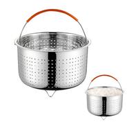 Steamer Basket Stainless Steel 21.5 cm, Steamer Insert Pot Accessories, Stainless Steel Steamer with Silicone Handle, Fit Pressure Cooker, Instant Pot for Pots, Cooking Pots, Pressure Cooker, Steaming