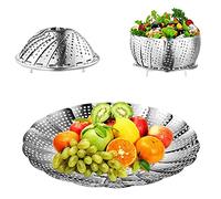 Steamer Basket, Stainless Steel Collapsible Steamer,Adjustable Sizes to Fit Various Pots
