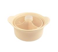 Steamer - Food Grade Silicone Material | Compartment Microwave Oven and Heat Resistant Feeding Bowl | For Use In The Hot Air Fryer, In Soup Fish Oven, In The Home And In