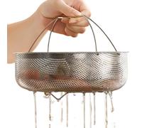 Steamer Insert for Cooking Pots - Mesh Kitchen Accessories with Handle, Stainless Steel Steamer Grid | For Household, Kitchen, Student Dorm, Apartment, Daily Meal Preparation