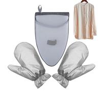 Steamer Ironing Gloves - Polyester 25x15cm | Heat Resistant Waterproof Steam Iron Protective Mitt Thickened Pressing Glove Set | Safe Hand Shield For Clothes Care Garment Steaming And Home Laundry Use