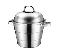 Steamer Pot/Soup pot/304 Stainless Steel, one-Piece 3-Layer Composite Pot Body, Steamed Seafood, stewed Pork Ribs Soup, 50CM