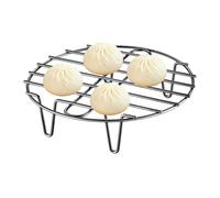 Steamer Rack - Elevated Moisture Infusiion Trivet Stand, Multi Tiered Non Stick Round Pot Grid, High Feet Waterproof Insulation Support Base, Stainless Steel Wire Netting - for Baking & Seafood