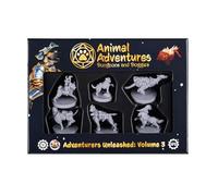 Steamforged Games Animal Adventures: Dungeons and Doggies Adventures Unleashed Roleplaying Miniatures 5E Compatible Volume 3