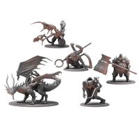 STEAMFORGED Steamforged Games Dark Souls The Roleplaying Game Miniatures Bundle: Kalameet The Last Dragon, Titanite & Stone, and Dancer of The Boreal Valley & Smough (3 Items)