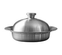 Steaming Basket, Ventilated Basket Holes, 27x27x16cm, Stainless Steel Noodle Strainer, Multipurpose Kitchen Steamer, Sturdy Base, For Broccoli Corn Potato Egg Lobster Crab Clam Pasta Seafood