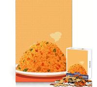 Steaming Fried Rice Illustration 1000 Pieces Puzzles for Teenagers Analytical Skill Quiet Fun Tight Join Chic Xmas Gift (38x52cm)