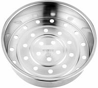 Steaming Grid Steam Basket Thickened 304 Stainless Steel Full Range Household Kitchen Tools Large Hole Steamer for Vegetables, Seafood(22.5CM)