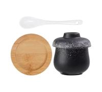 Steaming Pot - Mini 250ml Leakproof Soup and Noodle Bowl, Multifunctional Egg Custard Maker with Lid, Heat Resistant Ceramic Steamer for Birds Nest Dessert Vegetable Home Kitchen Cooking