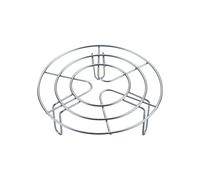 Steaming Rack - Heavy Duty Stainless Steel, Polished Chrome Metal, Versatile Pot Cooling Stand with High Temperature Resistance | for Home Farmhouse Restaurant Kitchen Dining Room Pressure Cooker