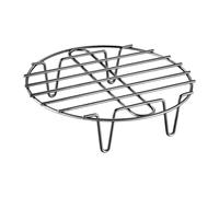 Steaming Rack - Heavy Duty Steel Steaming Rack, Non-Stick 304 Food-Grade Steel, Foldable Feet, Fits Pots & Steamers, Great for Veggies, Meat, Seafood | Steam Racks for Pot Cooking, Baking, Grilling